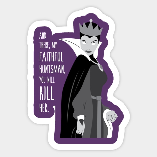 The Evil Queen Sticker by SE Art and Design